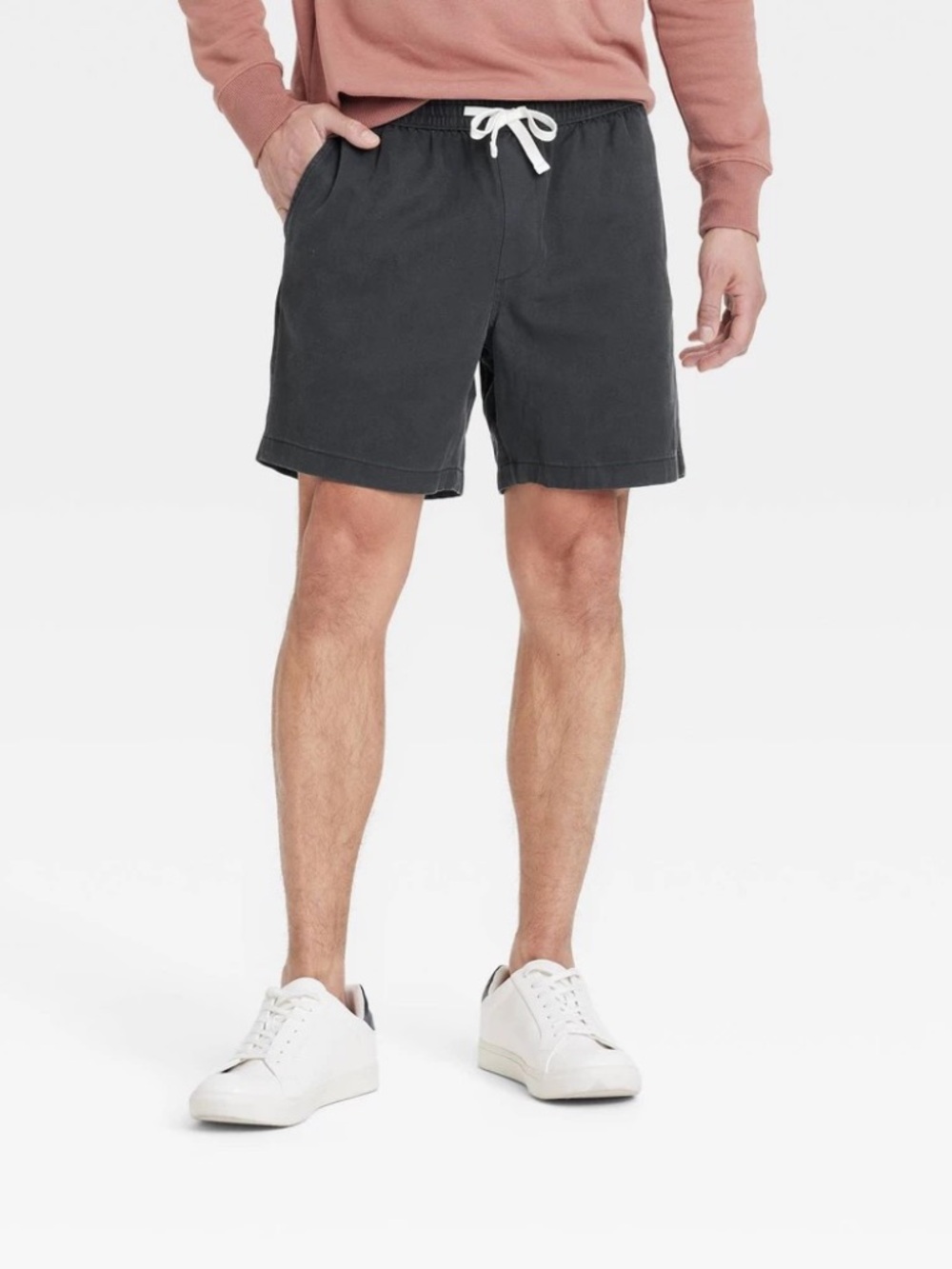 Men's Vintage 7" Elevated Pull-on Shorts - Goodfellow & Co™ Black